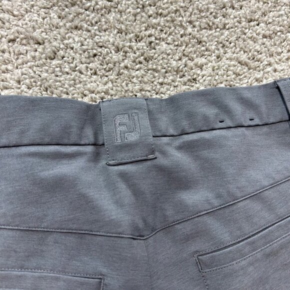 Foot-joy Men's Gray Slim Fit Casual Pants W30/L30 Polyester & Spandex Blend - Picture 6 of 11